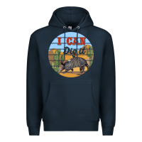 Navy i can dig it armadillo Premium Hoodie - BarkalooDesign