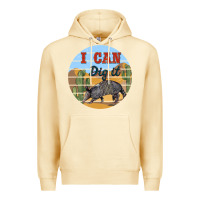 Pina Colada i can dig it armadillo Premium Hoodie - BarkalooDesign