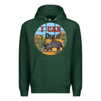 Sports Green i can dig it armadillo Premium Hoodie - BarkalooDesign