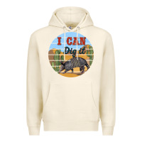 Tofu i can dig it armadillo Premium Hoodie - BarkalooDesign