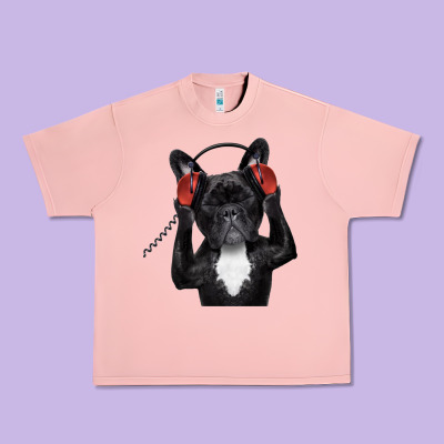 French Bulldog Dj Style Urban Heavy Tee Designed By Artisfamous