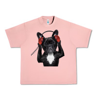 Salmon french bulldog dj style Urban Heavy Tee - artisFamous