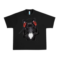Black french bulldog dj style Urban Heavy Tee - artisFamous