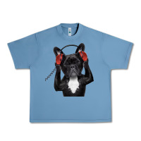 Pebble Blue french bulldog dj style Urban Heavy Tee - artisFamous