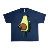 Navy funny fruit avocado Urban Heavy Tee - artisFamous
