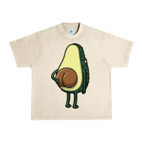 Sandshell funny fruit avocado Urban Heavy Tee - artisFamous