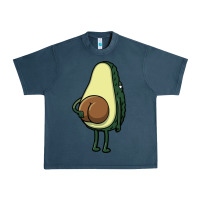 Midnight Navy funny fruit avocado Urban Heavy Tee - artisFamous
