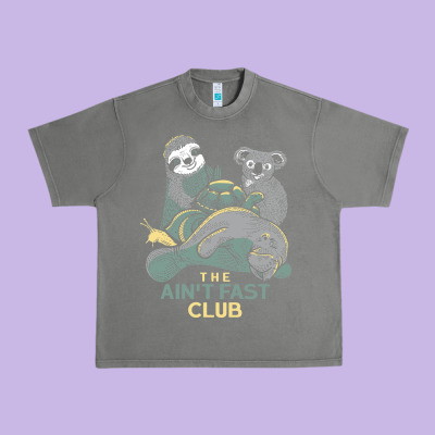 The Ain't Fast Club Urban Heavy Tee Designed By Artisfamous