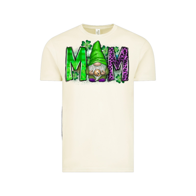 St Patricks Day Mom Gnome Vintage Tee by CowhideDigitalArt | Teevron