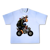 Grape Ice monkey bike cartoon Urban Heavy Tee - artisFamous