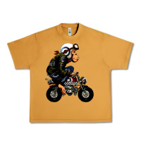 Peanut Butter monkey bike cartoon Urban Heavy Tee - artisFamous