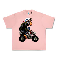 Salmon monkey bike cartoon Urban Heavy Tee - artisFamous