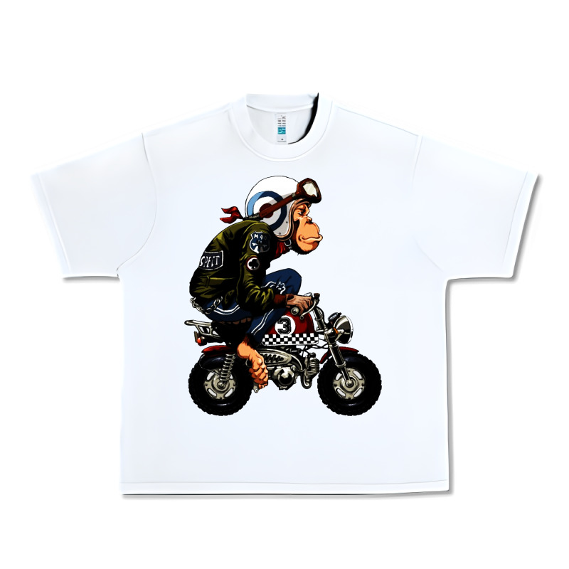 Monkey Bike Cartoon Urban Heavy Tee by artisFamous | Teevron