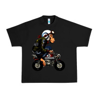 Black monkey bike cartoon Urban Heavy Tee - artisFamous