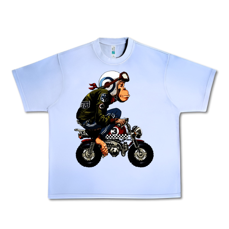 Monkey Bike Cartoon Urban Heavy Tee by artisFamous | Teevron