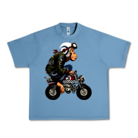 Pebble Blue monkey bike cartoon Urban Heavy Tee - artisFamous