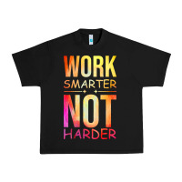 Black work smarter not harder Urban Heavy Tee - artisFamous