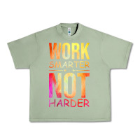 Oil Green work smarter not harder Urban Heavy Tee - artisFamous