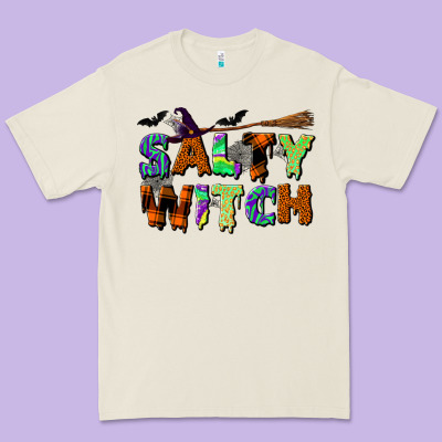 Salty Witch Premium Tee Designed By Bundleandbundleshop