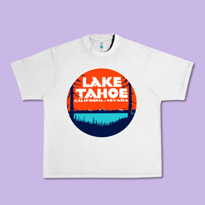 Lake Tahoe California Urban Heavy Tee Designed By Artisfamous