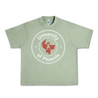 Oil Green university of phoenix white red Urban Heavy Tee - artisFamous