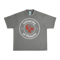 University Of Phoenix White Red Urban Heavy Tee | Teevron