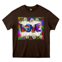 Chocolate Brown Western Love LGBTQ Tumbler Heavy Core Tee - BundleAndBundleShop
