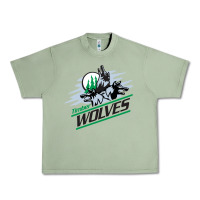 Oil Green timber wolves Urban Heavy Tee - artisFamous