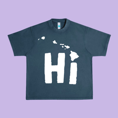 Hi Hawaii Urban Heavy Tee Designed By Artisfamous