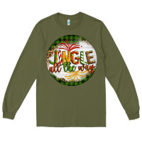 Army Green Christmas Jingle Long Sleeve Tee - Artiststas