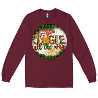 Burgundy Christmas Jingle Long Sleeve Tee - Artiststas