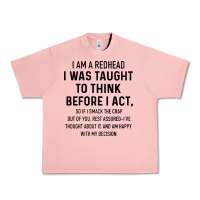 Salmon i am a redhead i was taught to think Urban Heavy Tee - artisFamous