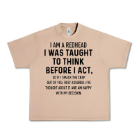 Burro i am a redhead i was taught to think Urban Heavy Tee - artisFamous