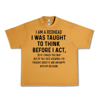 Peanut Butter i am a redhead i was taught to think Urban Heavy Tee - artisFamous