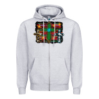 Heather Grey cross leopard cowhide glitter serape Zipper Hoodie - RanaPortraitStore