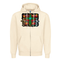 Sandshell cross leopard cowhide glitter serape Zipper Hoodie - RanaPortraitStore