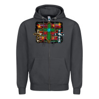 Smoke cross leopard cowhide glitter serape Zipper Hoodie - RanaPortraitStore