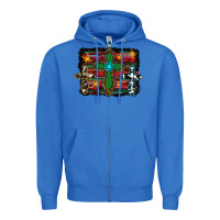 True Royal cross leopard cowhide glitter serape Zipper Hoodie - RanaPortraitStore