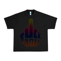 Black fuck you middle finger Urban Heavy Tee - artisFamous
