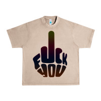French Oak fuck you middle finger Urban Heavy Tee - artisFamous