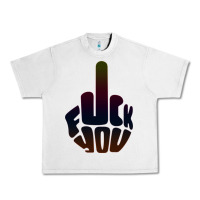 Lunar Rock fuck you middle finger Urban Heavy Tee - artisFamous