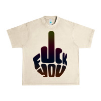 Sandshell fuck you middle finger Urban Heavy Tee - artisFamous