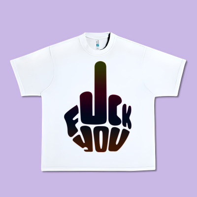 Fuck You Middle Finger Urban Heavy Tee Designed By Artisfamous