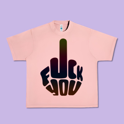 Fuck You Middle Finger Urban Heavy Tee Designed By Artisfamous