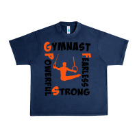 Navy awesome gymnastics boy gymnast power strong Urban Heavy Tee - artisFamous