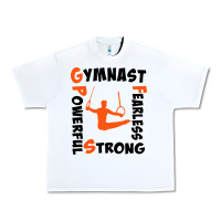 White awesome gymnastics boy gymnast power strong Urban Heavy Tee - artisFamous