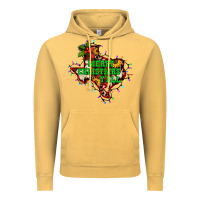 Vintage Mustard merry Christmas y'all Texas map Vintage Hoodie - BarkalooDesign