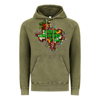 Vintage Olive merry Christmas y'all Texas map Vintage Hoodie - BarkalooDesign