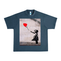 Midnight Navy banksy, hope Urban Heavy Tee - artisFamous