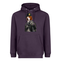Plum Pet Portraits, Custom Pet Portraits, Renaissance Pet Portraits, Custom Heavyweight Hoodie - RanaPortraitStore